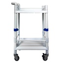 CARRO UTILITARIO PARA HOSPITAL 2 NIVELES