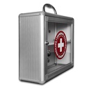 CAJA DE ALUMINIO PARA PRIMEROS AUXILIOS CON VENTANA