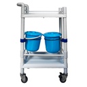 CARRO UTILITARIO PARA HOSPITAL 2 NIVELES