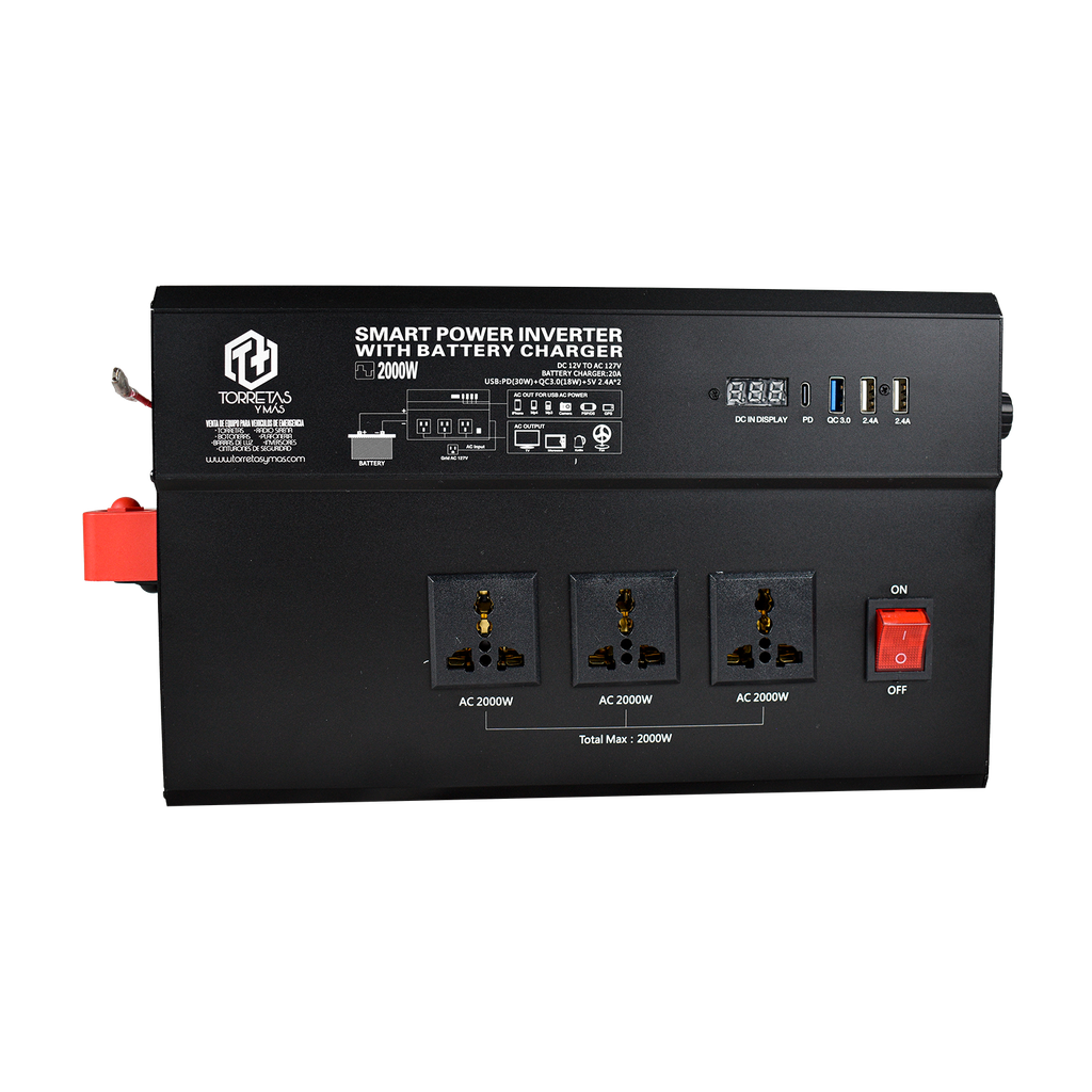 INVERSOR DE CORRIENTE 2000 WATTS CORRIENTE VARIABLE