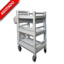 CARRO UTILITARIO PARA HOSPITAL 3 NIVELES