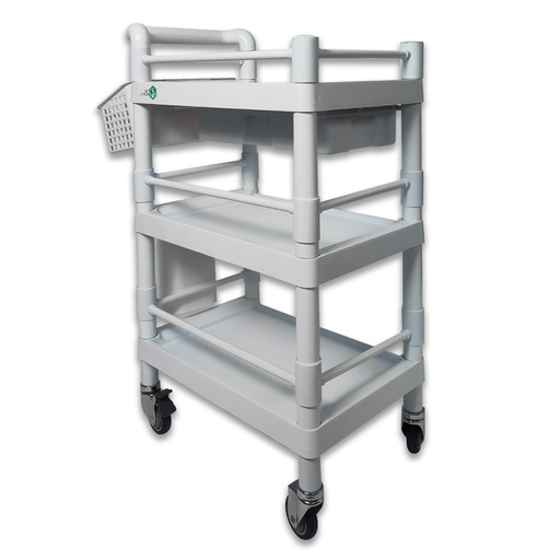 [TYM1251] CARRO UTILITARIO PARA HOSPITAL 3 NIVELES
